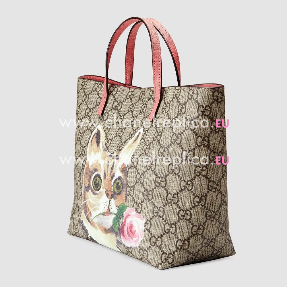 Gucci Childrens GG Supreme cat tote bag 410812 K2Q1N 8594