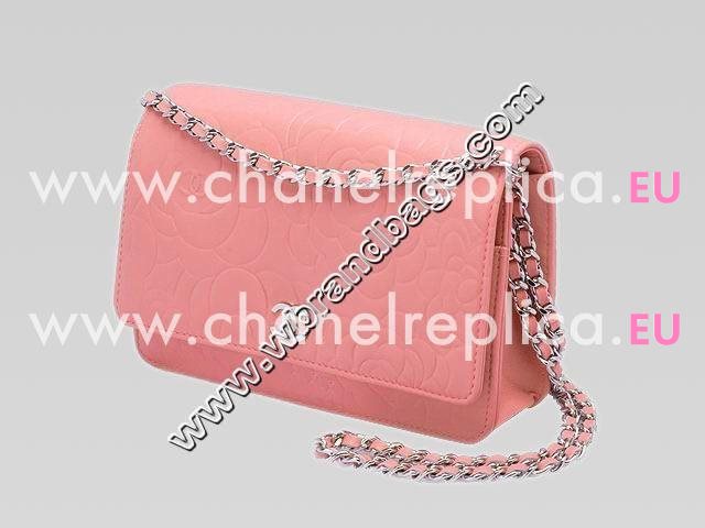 Chanel Camellia Flower Lambskin Woc Bag Pink A36182
