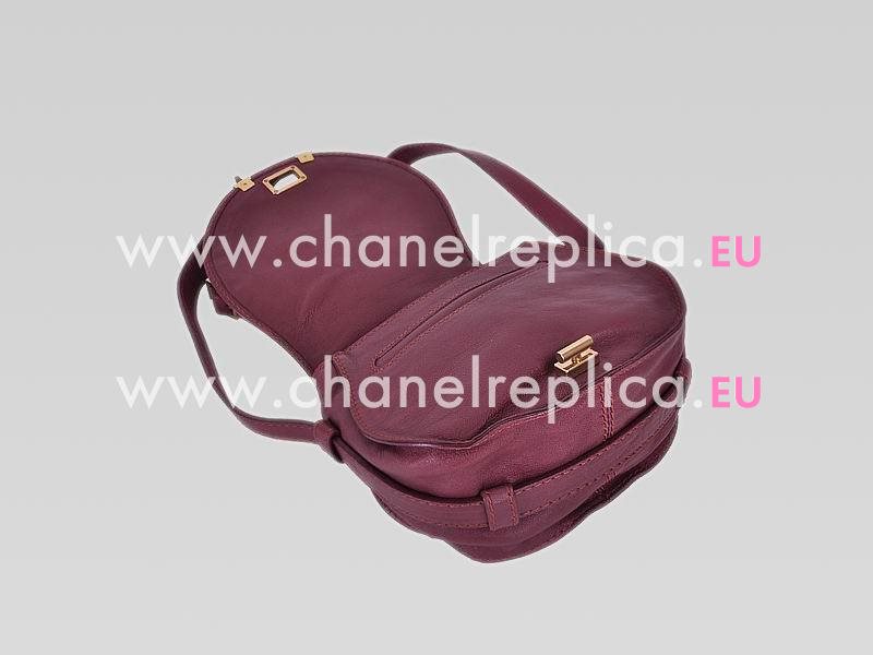 CHLOE Marcie Mini Lambskin Crossbody Bag Red Velvet C456470