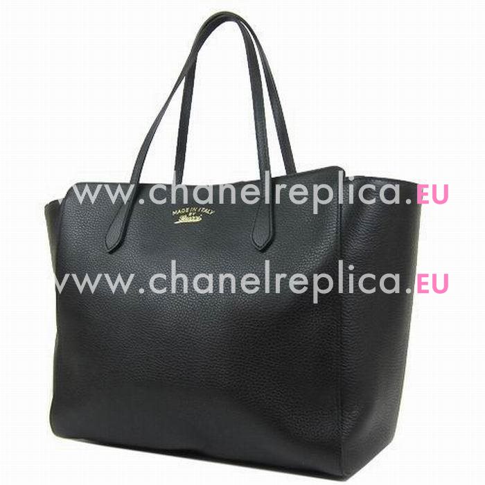 Gucci Swing Caviar Calfskin Leather Bag In Black G5450834