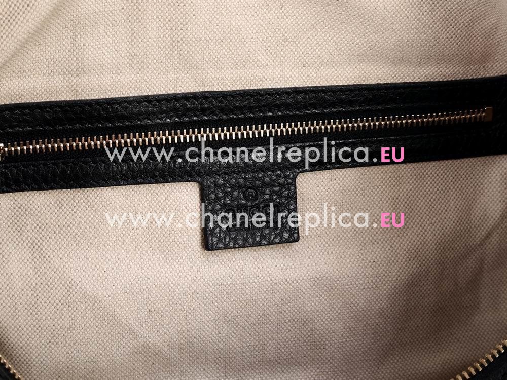 Gucci 2013 Vintage Web Calfskin Boston Shoulder Bag Black G448715