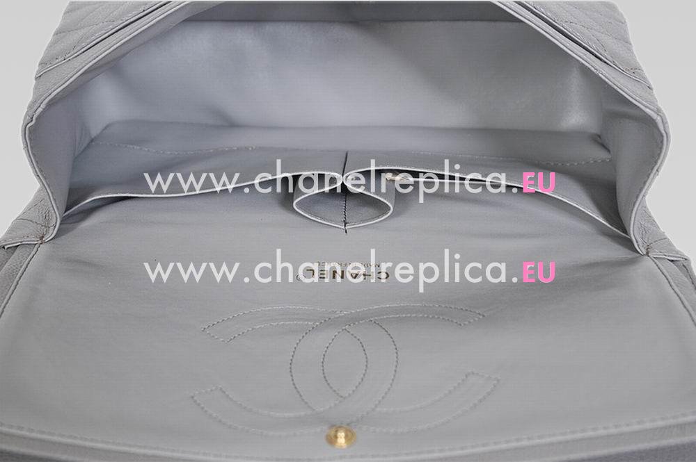 Chanel Caviar Jumbo Double Flap Bag Gray(Gold) A58600GLG