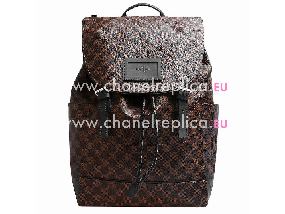 Louis Vuitton Damier Ebene Canvas Runner Men Backpacks N41377