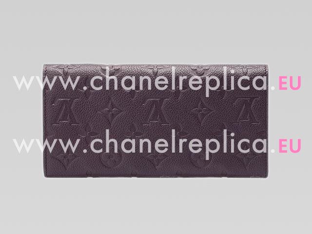 Louis Vuitton Monogram Empreinte Clrieuse Wallet Purple M60300