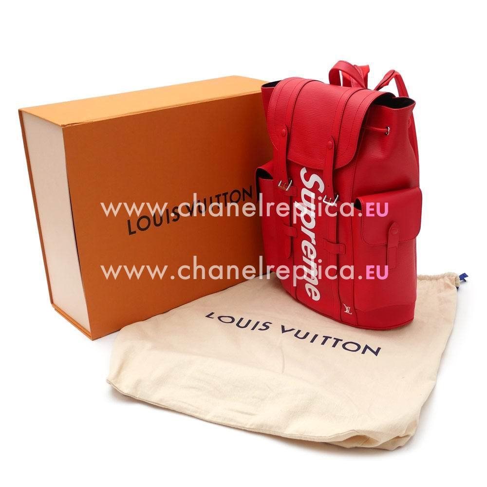 Louis Vuitton Supreme Christopher Epi Leather Backpack M53414
