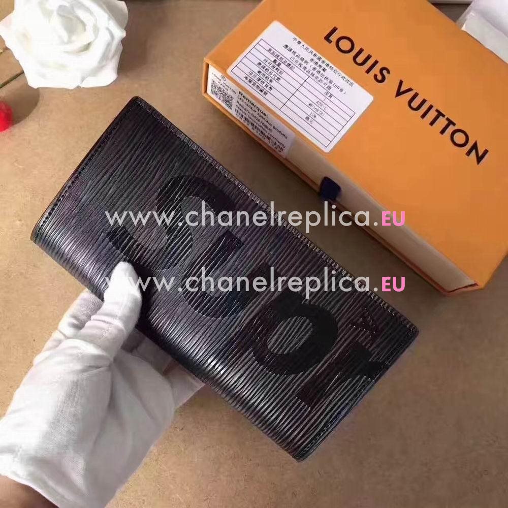 Louis Vuitton Supreme Epi Leather Wallet Black M7072808