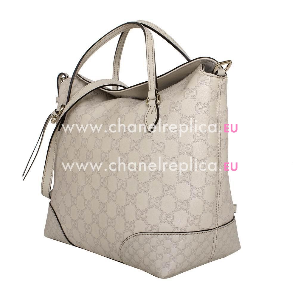 Gucci Emily Guccissima GG Calfskin Bag In White G559441