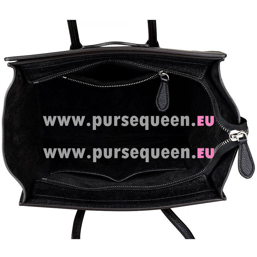 Celine Luggage Micro Calfskin Nano Luggage Black 189793DRU38NO