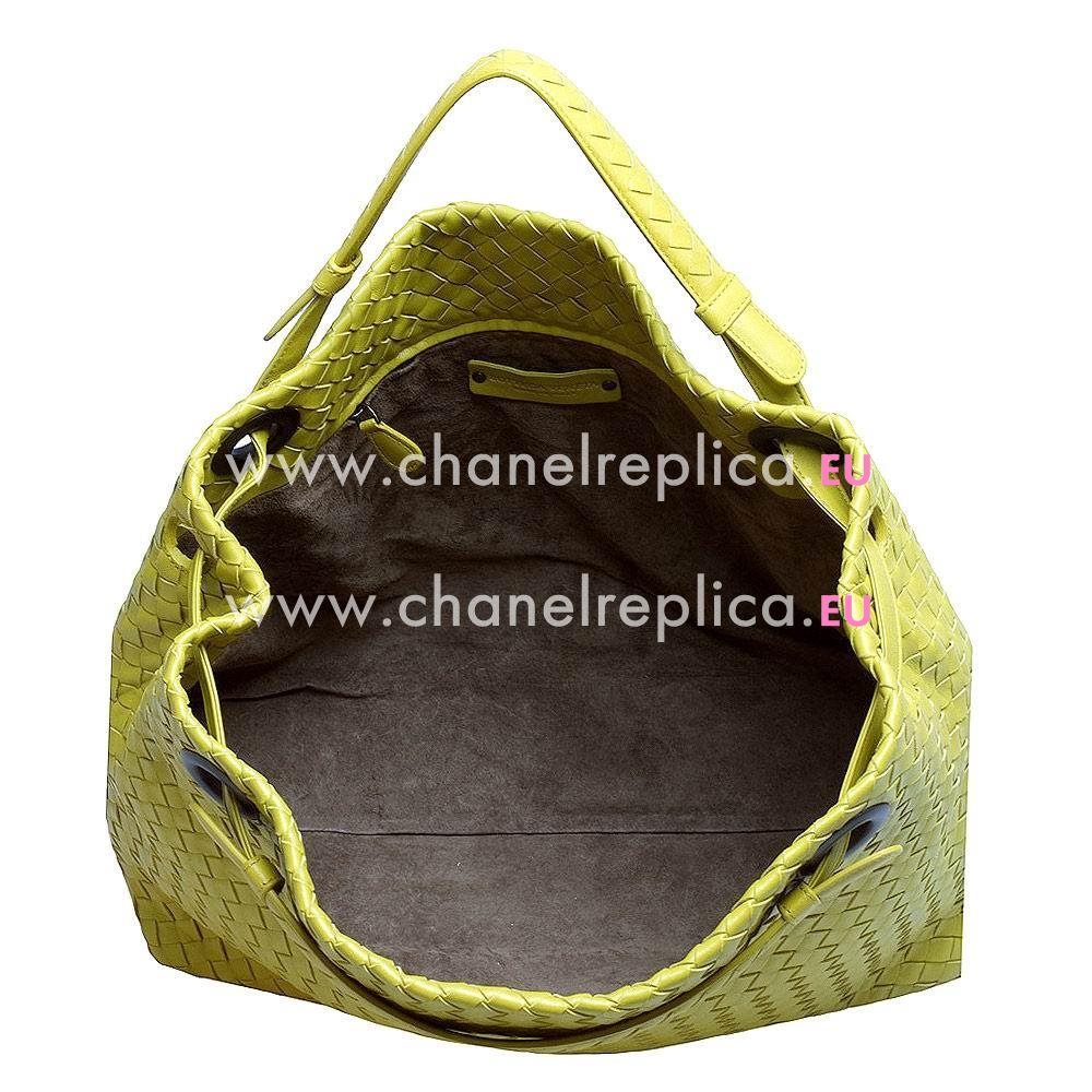 Bottega Veneta Classic Nappa Leather Woven Bag Light Green B6110904