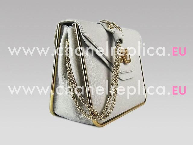 CHLOE SHOULDER BAG 50898 IN GRAY WHITE C50898-5