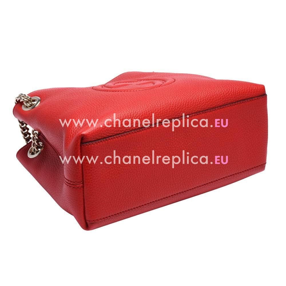 Gucci Soho GG Calfskin Bag Red G5594651