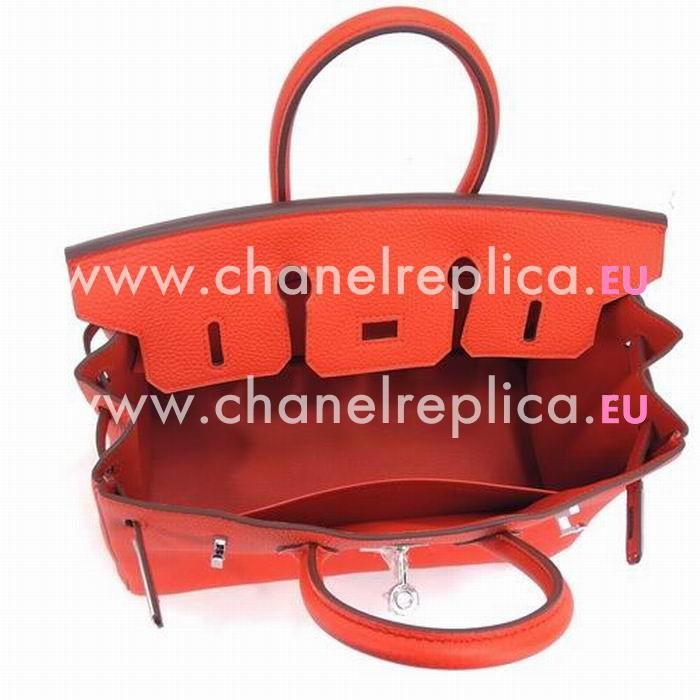 Hermes Birkin Togo 25cm Calfskin Handbag Orange H7041802