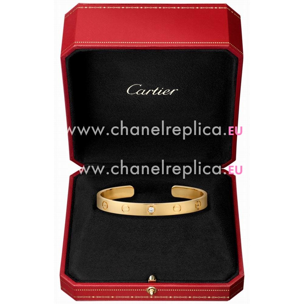 Cartier Love 18K Yellow Gold Diamonds Bracelet CR7081813