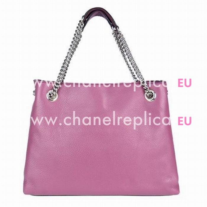 Gucci Soho GG Calfskin Bag Peach Purple G5594639