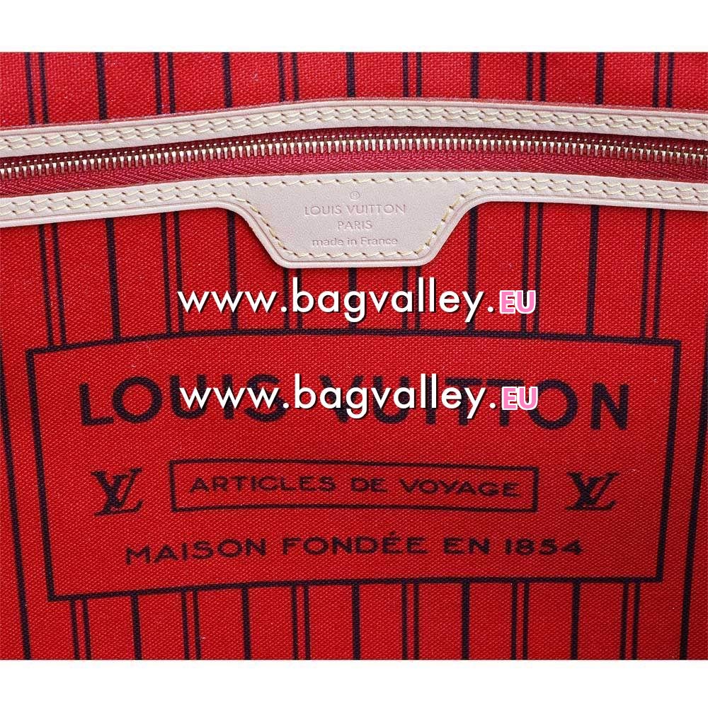 Louis Vuitton Monogram Canvas Neverfull MM Cerise M41177