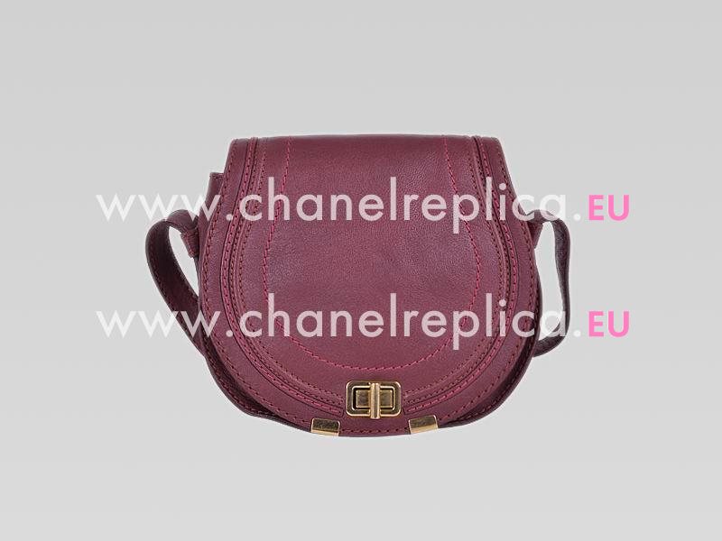 CHLOE Marcie Mini Lambskin Crossbody Bag Red Velvet C456470