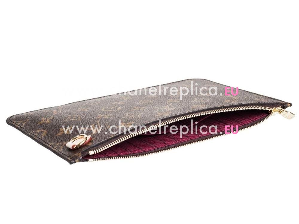 Louis Vuitton Monogram Canvas Neverfull MM Fushcia M40996