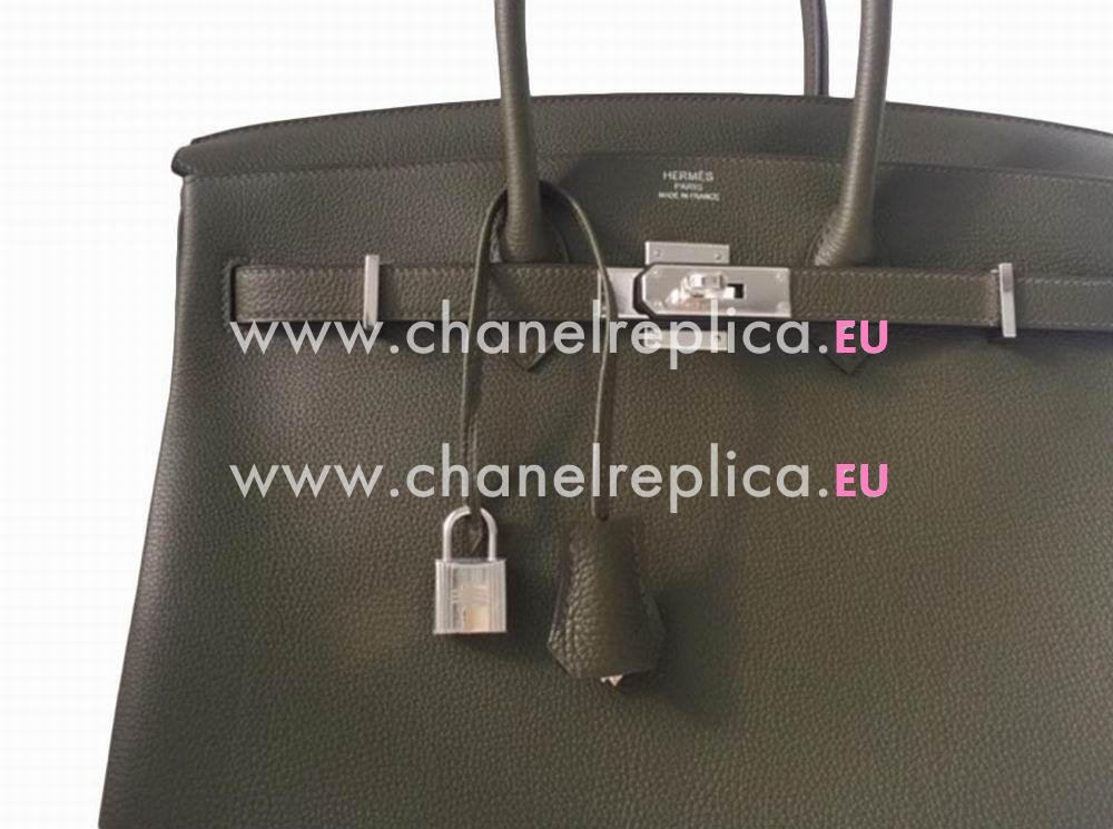 Hermes Birkin 35 Togo Leather Vert Olive Palladium Hand Sew H1035HSS