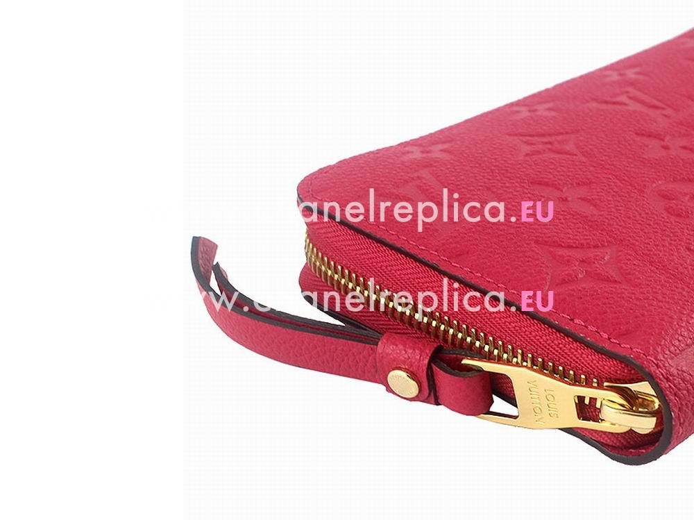 Louis Vuitton Monogram Empreinte Zippy Wallet Dahlia M60942