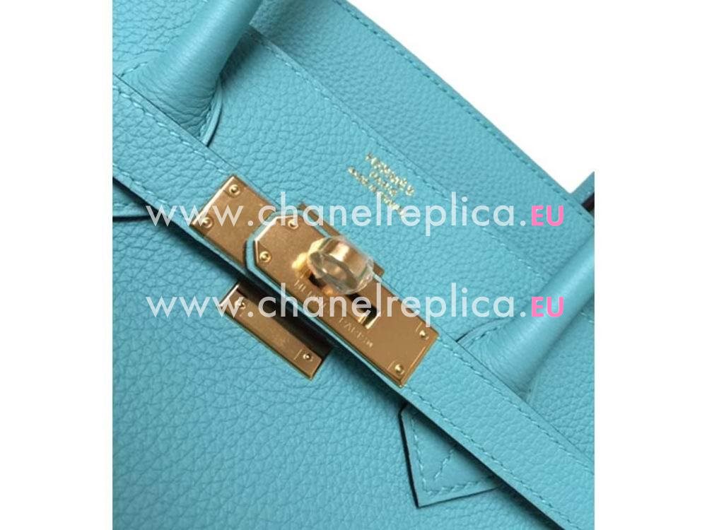 Hermes Birkin 35 Blue Atoll Togo Leather Gold Hardware H1035BEU