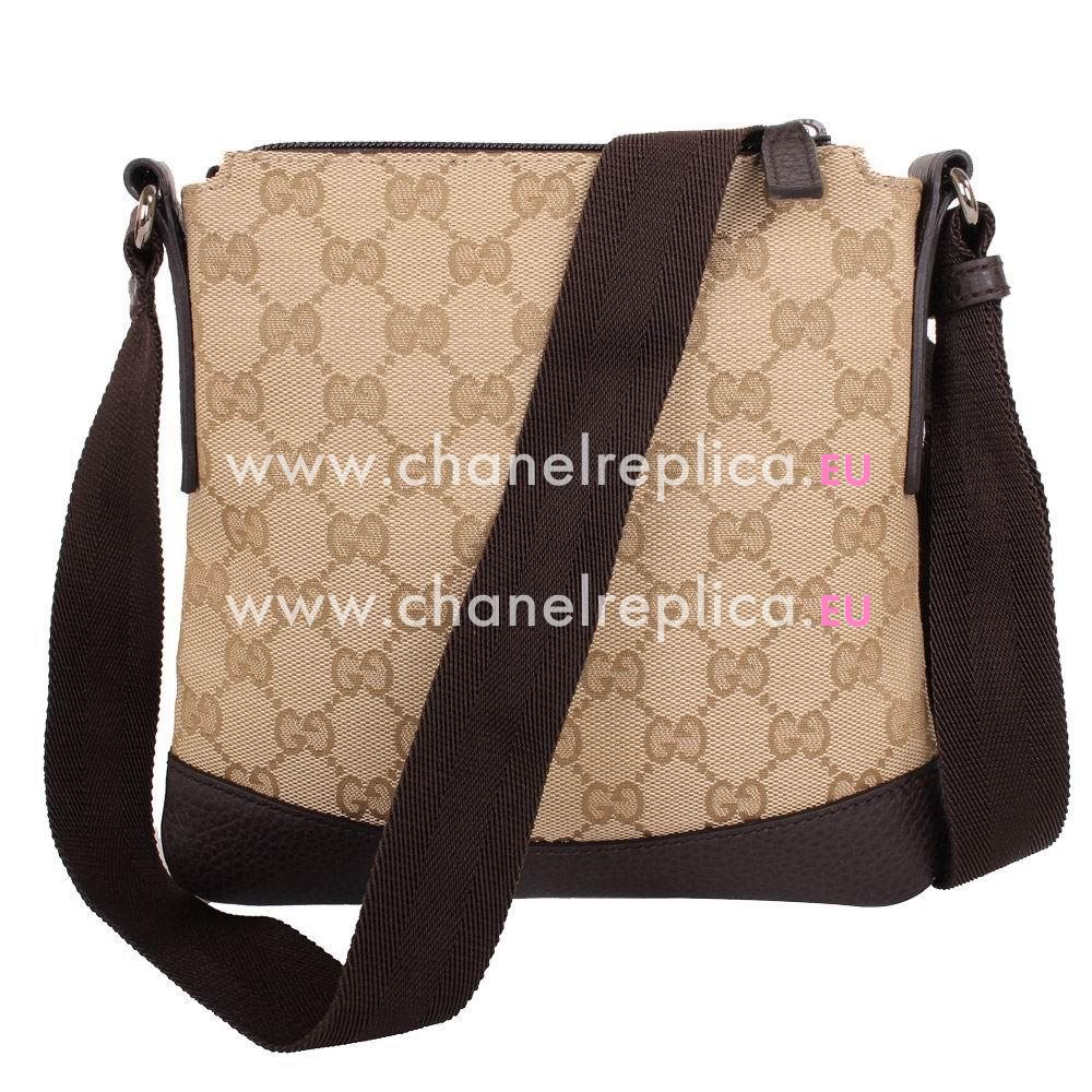 Gucci Plus GG Weaving Leather Bag In COffee G5177791