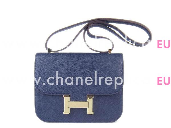 Hermes Constance Bag Micro Mini Deep Blue(Gold) H1017DBG