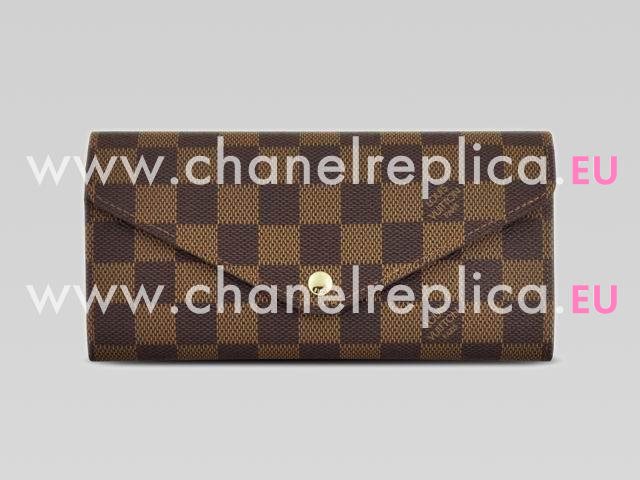 Louis Vuitton Damier Ebene Canvas Josephine Wallet N63018