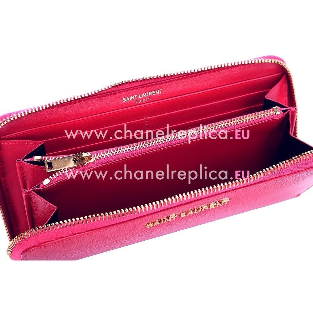 YSL Saint Laurent Paris Caviar Calfskin Y Wallets In Pink YSL4914843