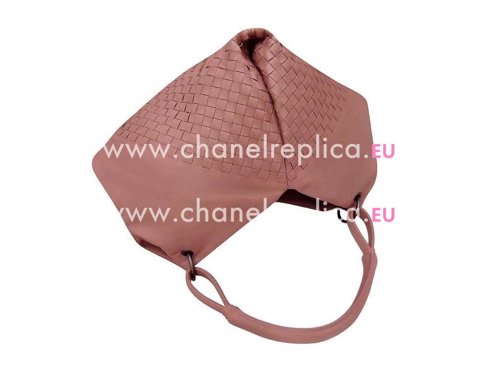 Bottega Veneta Intrecciato Nappa Shoulder Bag Rose Pink BV57828