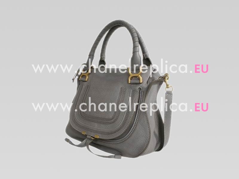 CHLOE Medium Marcie Double Handle Bag Cashmere Grey C456479