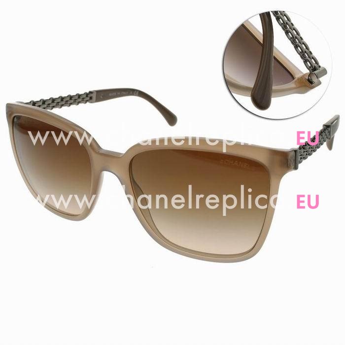 Chanel Metal Plastic Frame Sunglasses Coffee A7082505
