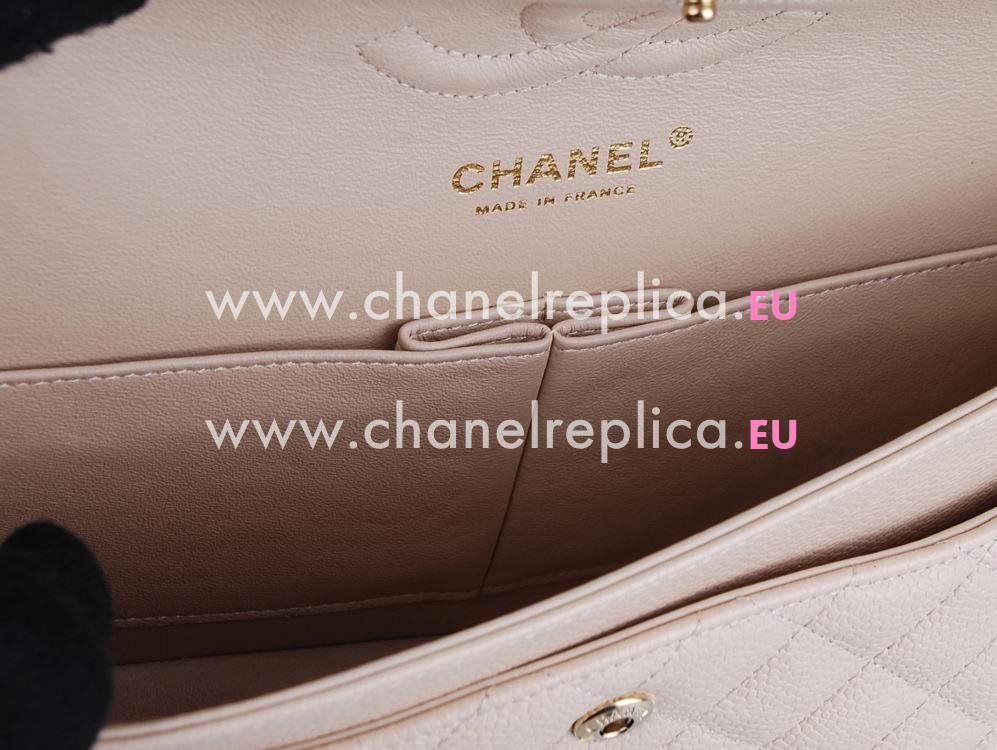 Chanel Caviar Medium Double FlapBag Skin(Golden) A01112SK