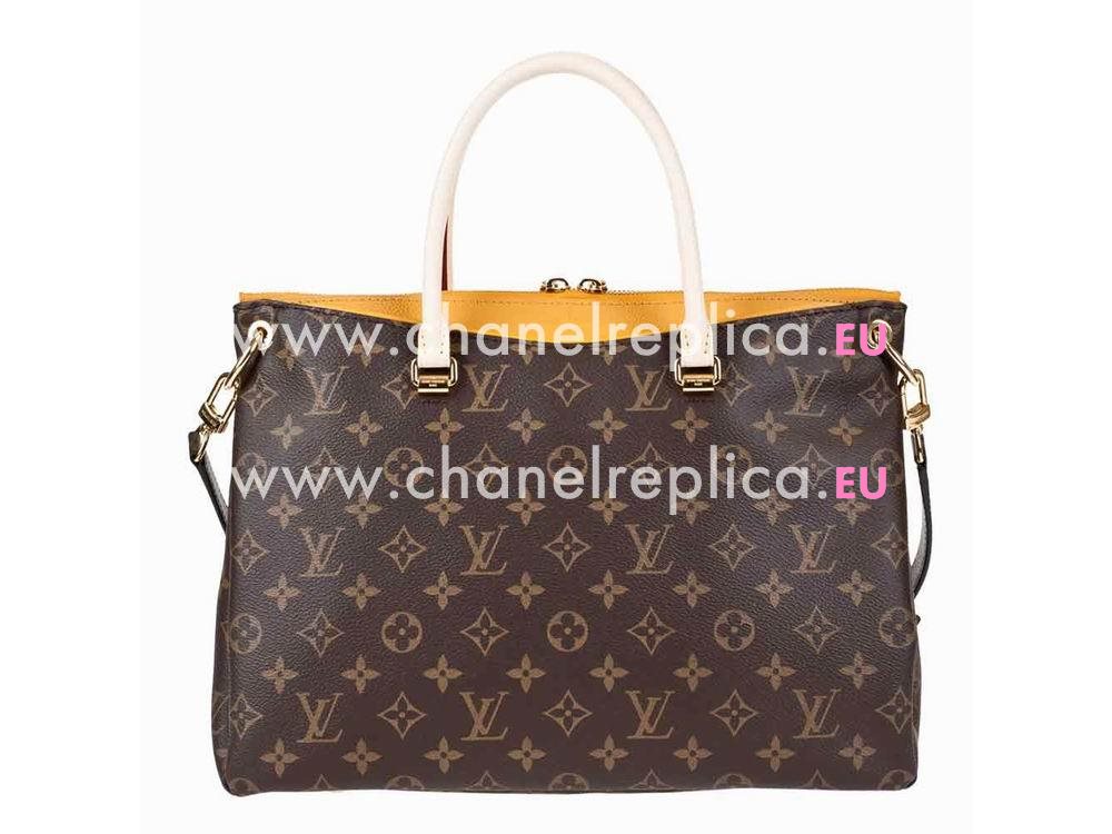 Louis Vuitton Monogram Canvas Pallas In Safran M40929