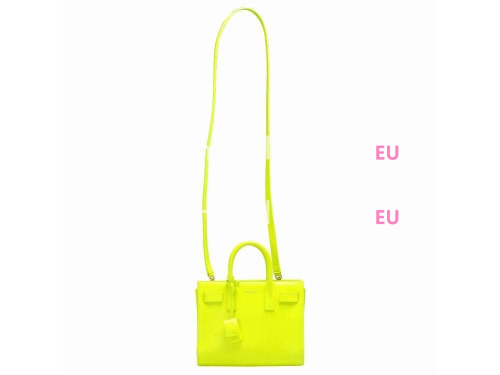 YSL SAC DE JOUR Calfskin Mini Tote Yellow YSL515303