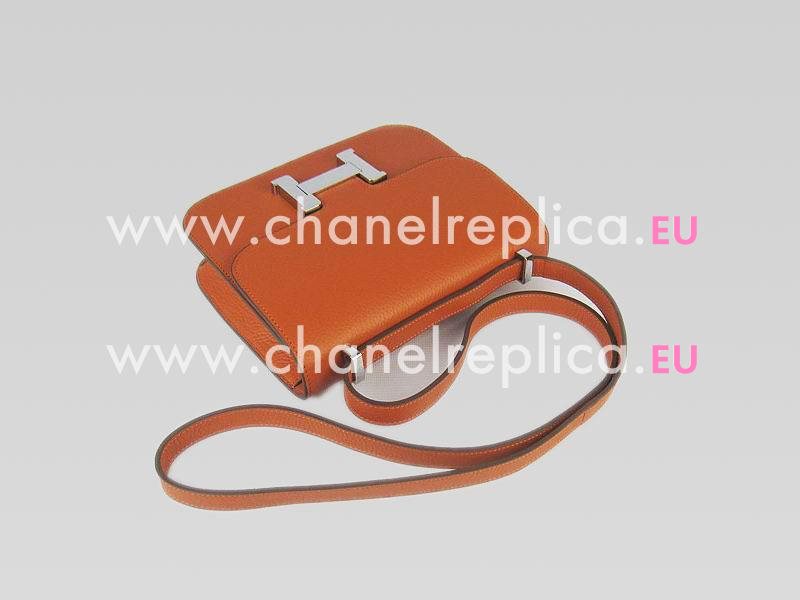 Hermes Constance Bag Micro Mini Orange(Silver) H1017ORS