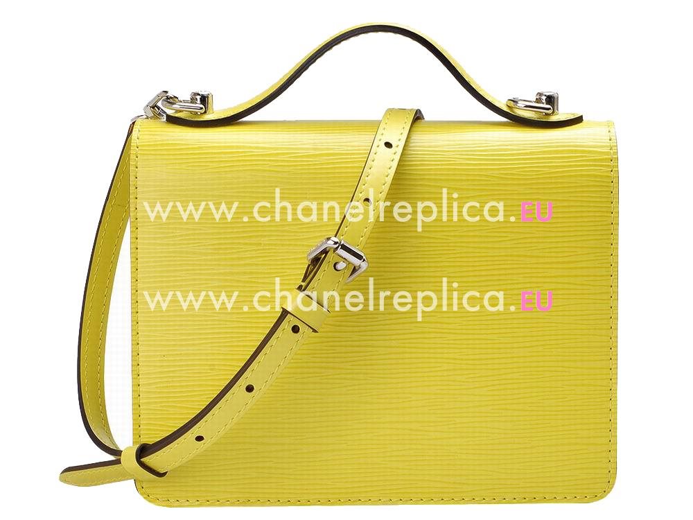 Louis Vuitton EPI Leather Pistache Monceau BB Lemon M40978