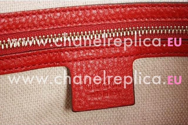 Gucci Soho Embossed Calfskin Tote Bag Red G349944