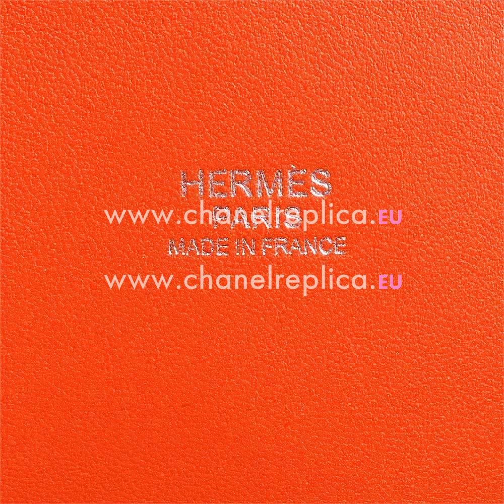 Hermes Bolide 31cm Orange Red Togo Leather Handbag HBO447F9