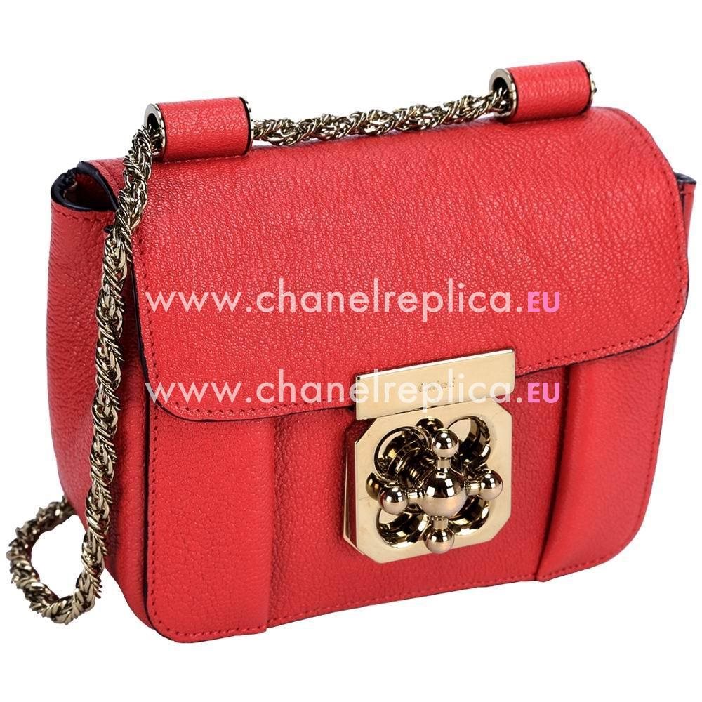 Chloe Elsie Goatskin Bag In Cherry red C5537913
