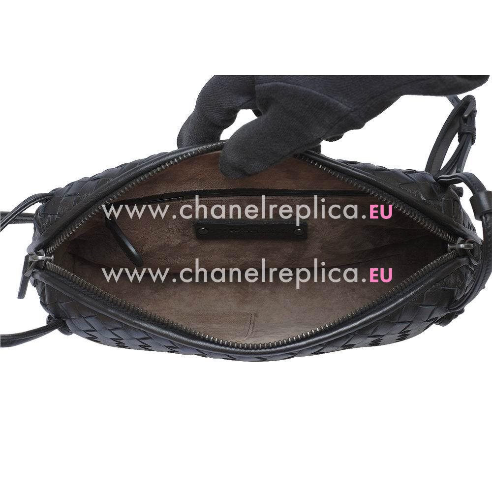 Bottega Veneta Crossbody Classic Nappa Woven Shouldbag Black B4775393