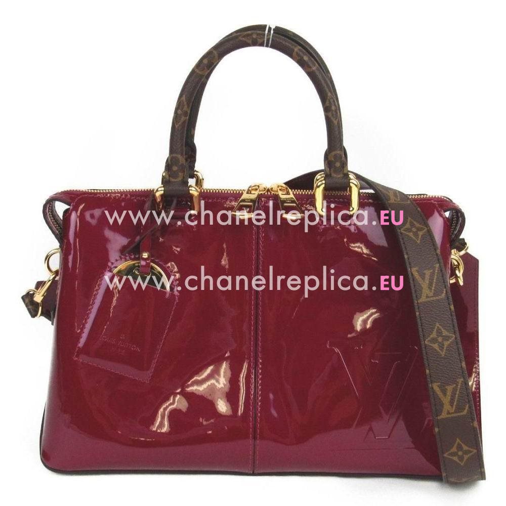 Louis Vuitton Embosses Logo Calfskin Tote Miroir Bag Magenta M54640