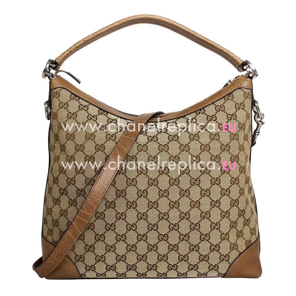 Gucci Classic GG Calfskin Bag In Camel G559497