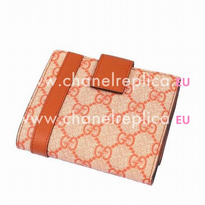 Gucci Nice Suoreme GG Plus PVE Wellets In Orange G6111407