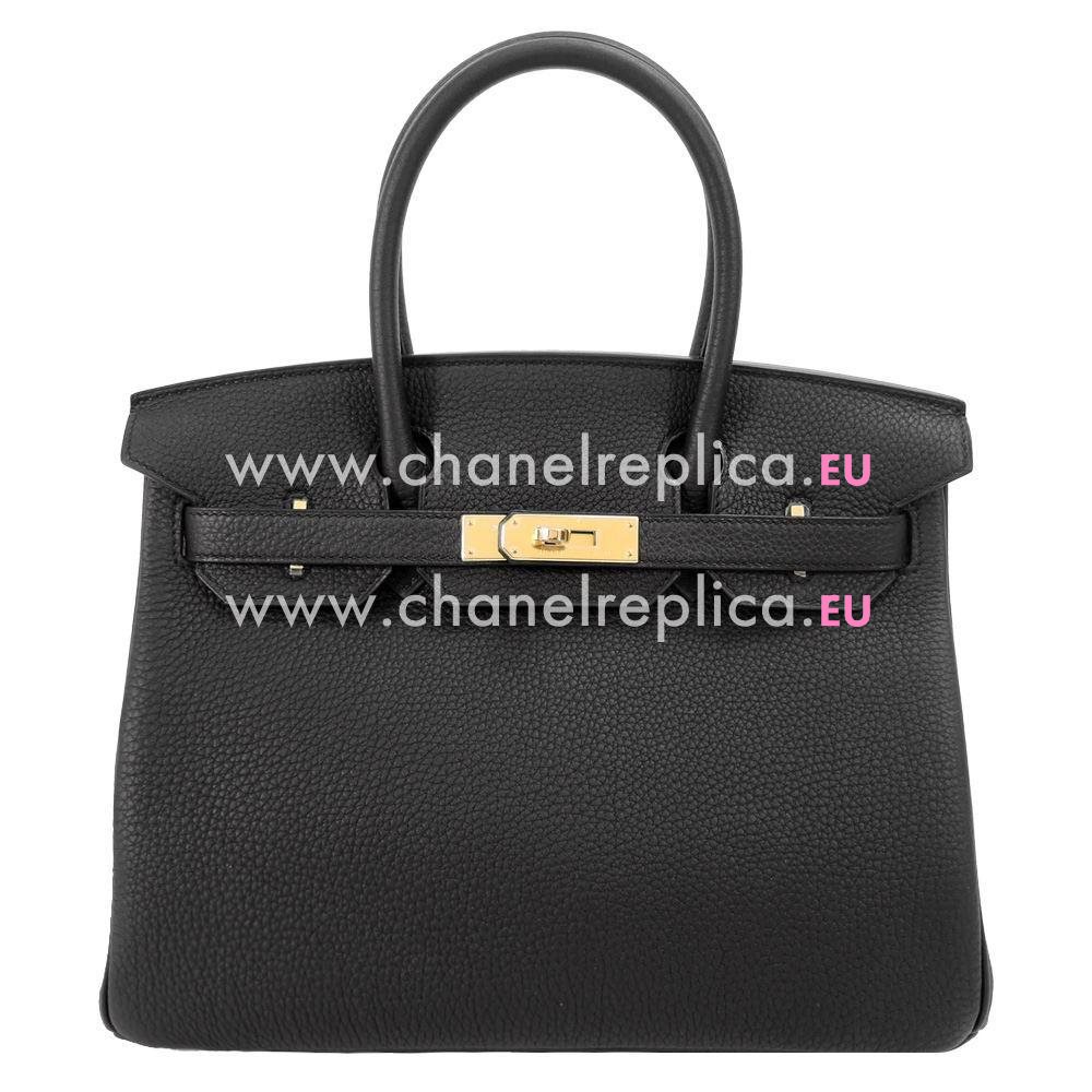 Hermes Birkin Epsom 30cm Calfskin Handbag Candy Black H7122607