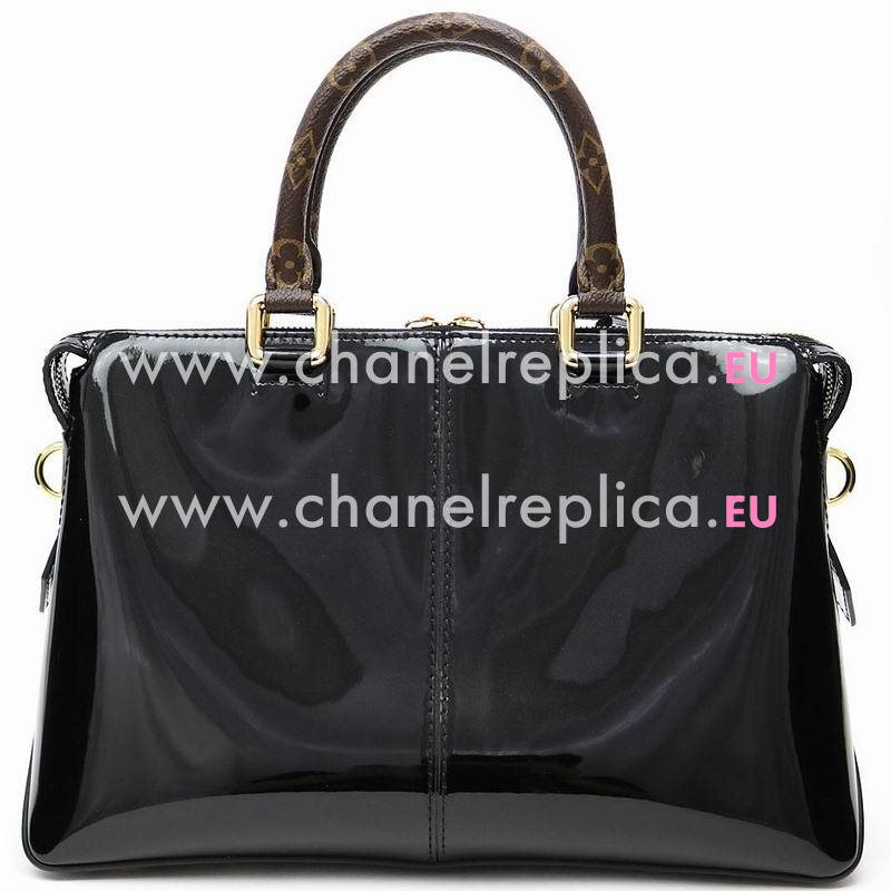 Louis Vuitton Embosses Logo Calfskin Tote Miroir Bag Noir M54626