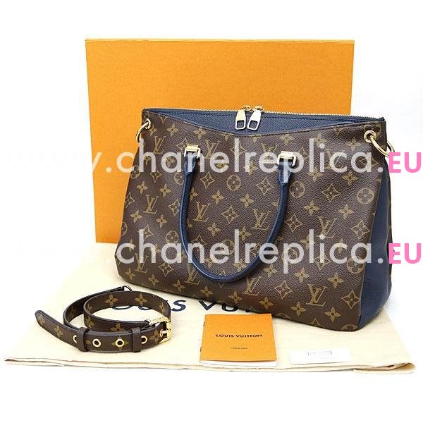 Louis Vuitton Monogram Canvas & Calfskin Leather Pallas In Raisin M44042