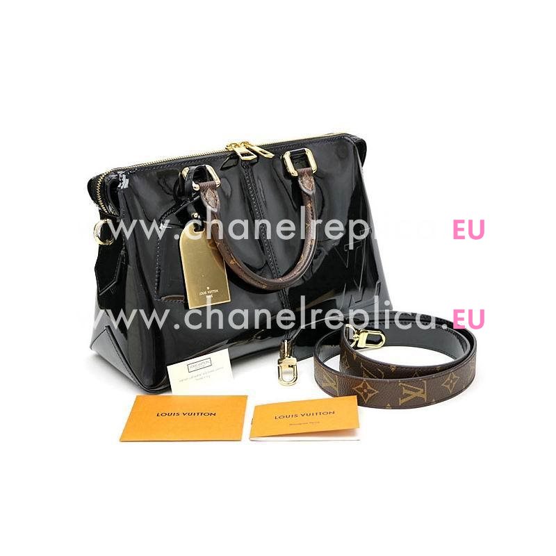 Louis Vuitton Embosses Logo Calfskin Tote Miroir Bag Noir M54626