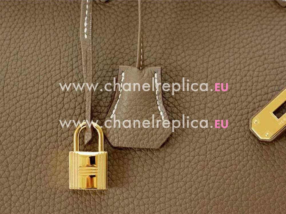 Hermès Birkin 35 Togo Etoupe Gold Hardware Hand Sew H1043ETG