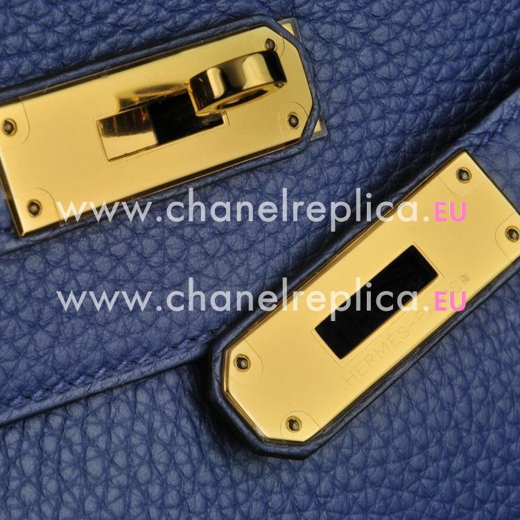 Hermes Kelly 28cm Navy Blue Togo Leather Gold Hardware Hand Sew Bag HK1028TPP