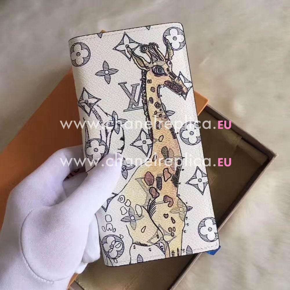 Louis Vuitton Brazza Monogram Canvas Wallet Blanc M66933